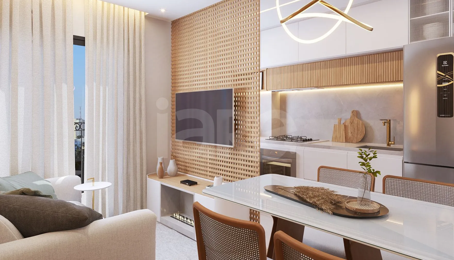 Levon - Apartamento com 31,2 m², em Jardim Trussardi — foto 2