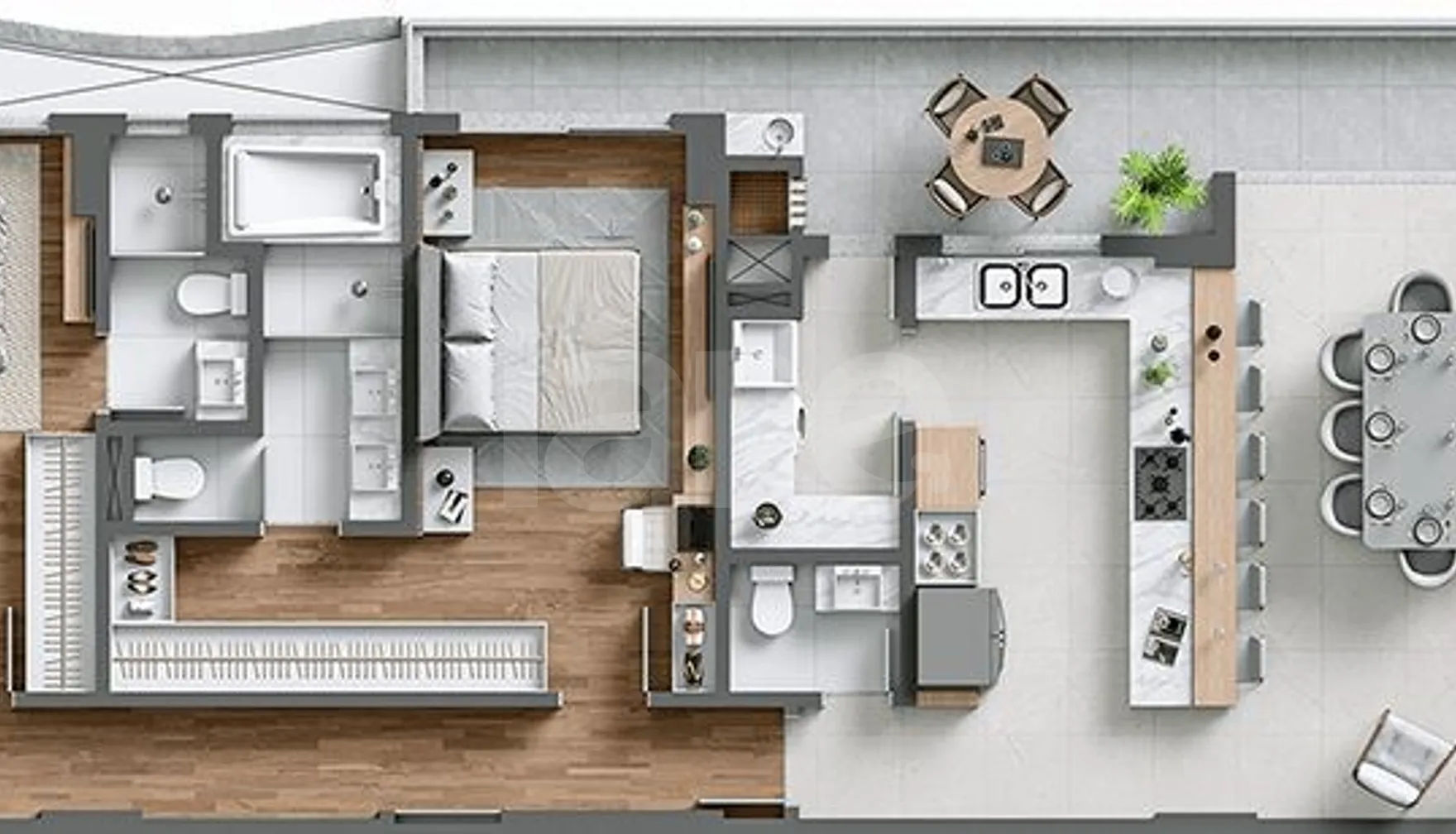 Planta — Garden 185,12 m²