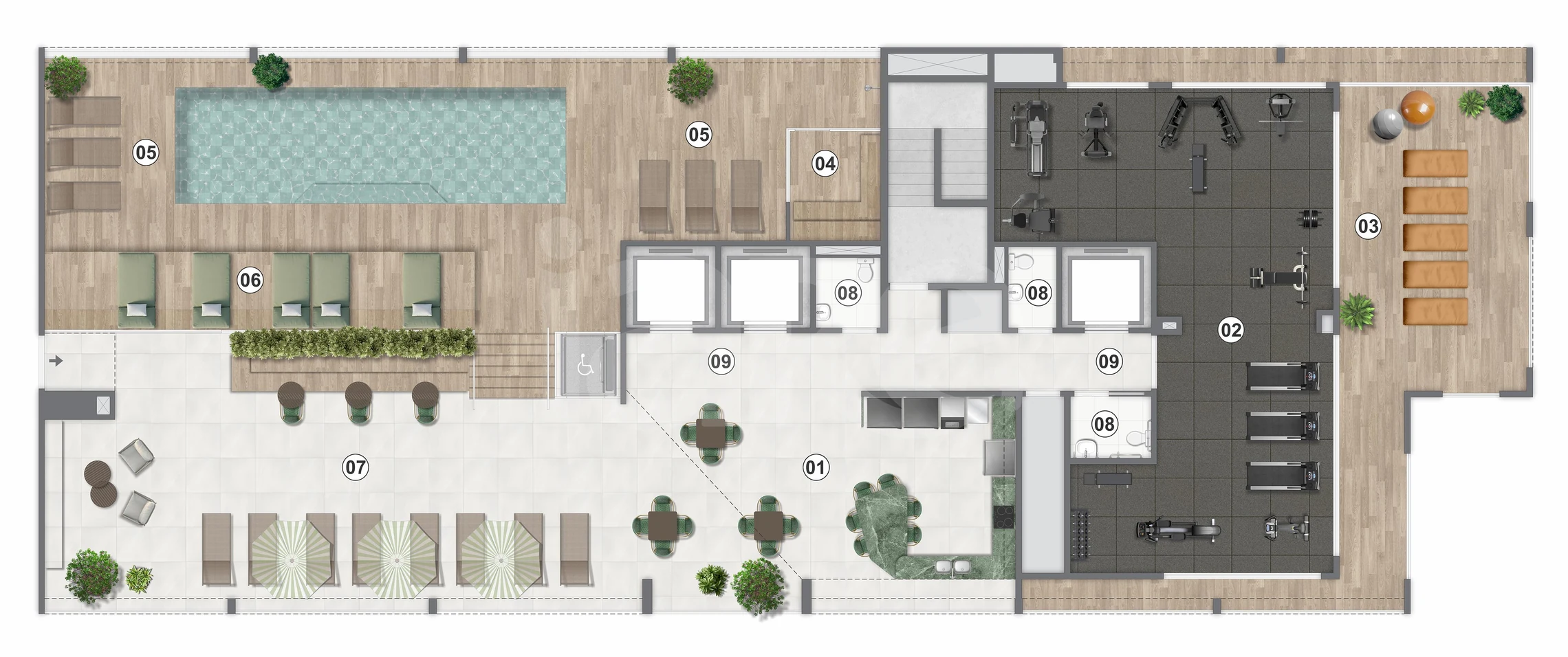 Planta — Pavimento rooftop