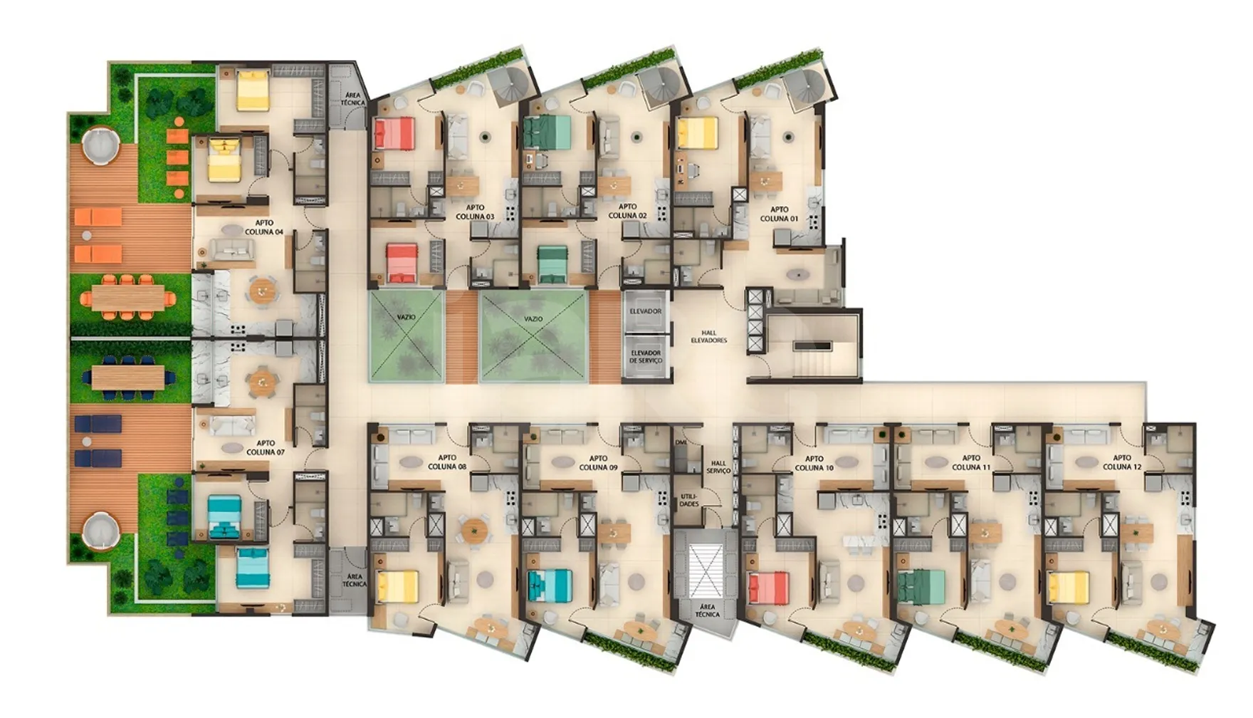 Planta — Pavimento 1
