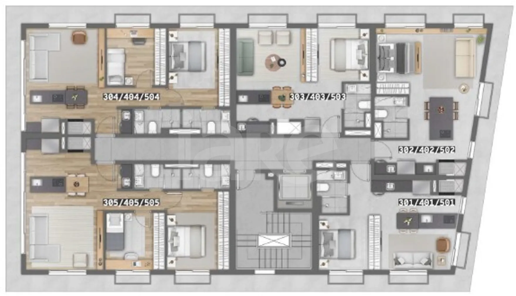 Planta — Pavimento 03  04 e 05