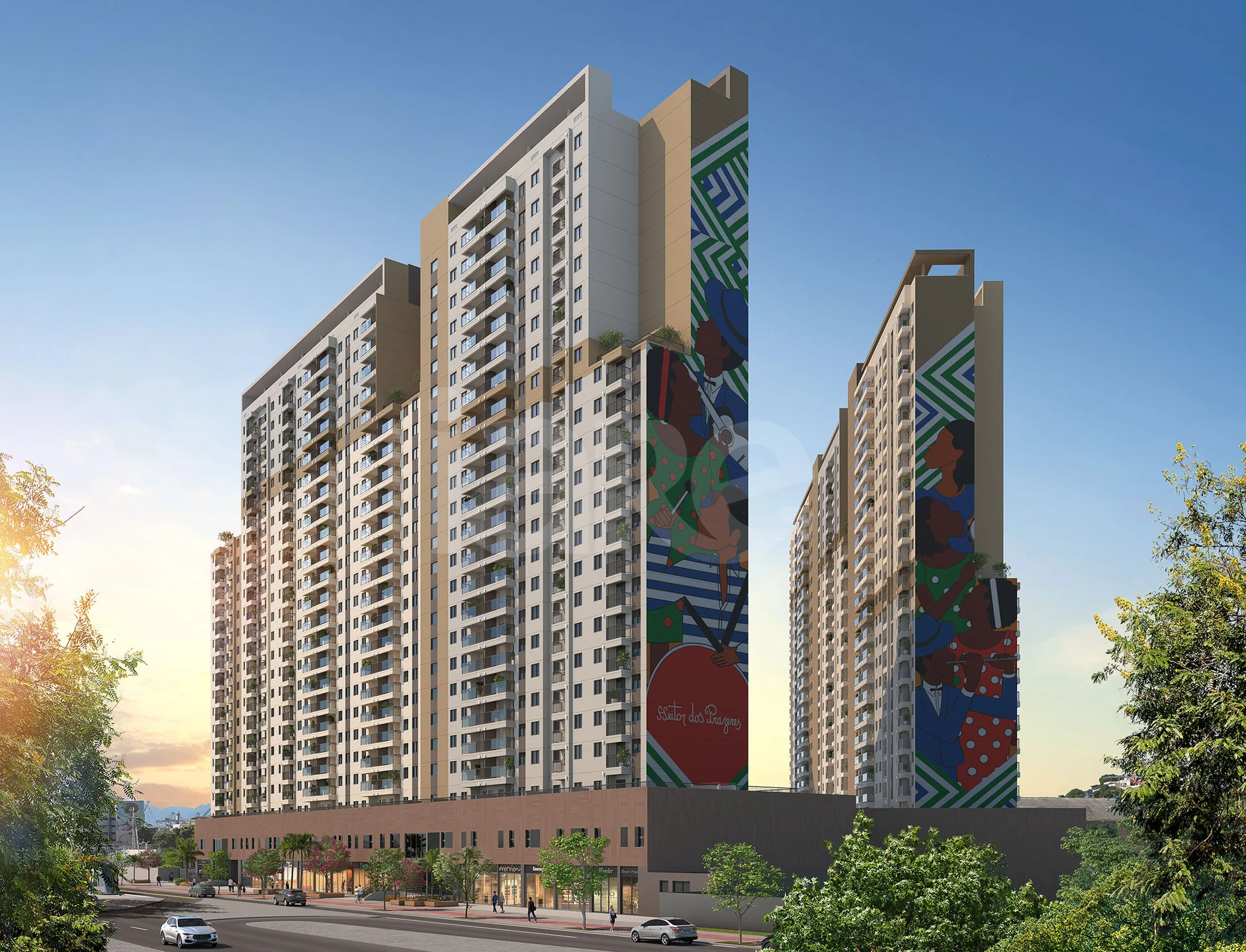 Heitor dos Prazeres Pierrot - Apartamento com 53,12 m², em Santo Cristo — foto 1