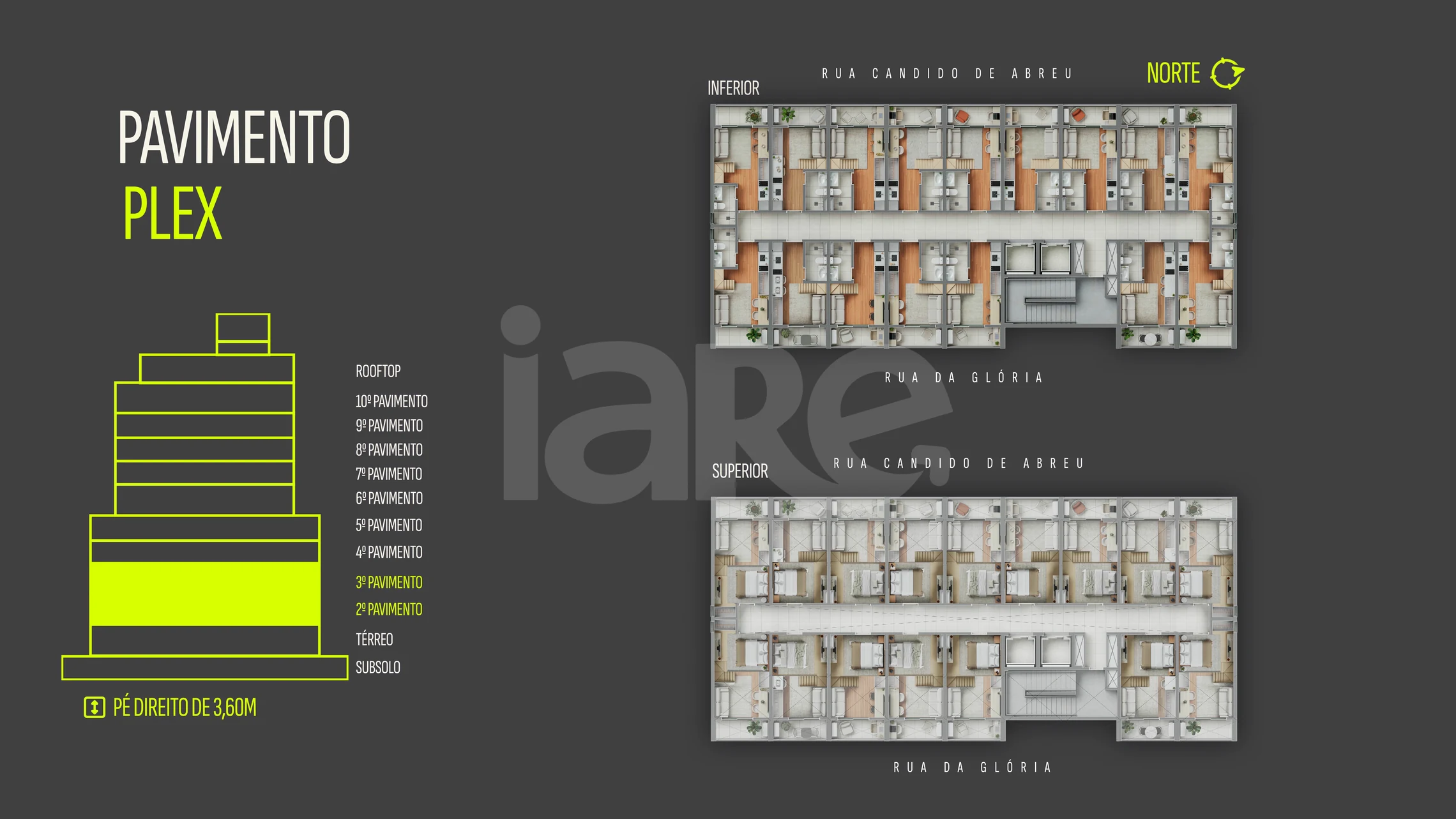 Planta — 2º e 3º pavimento - Plex