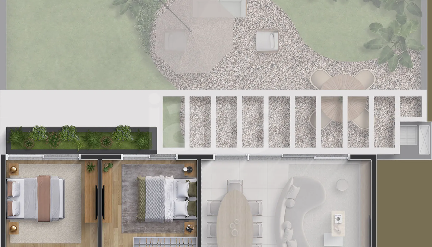 Planta — Garden 282,1 m²