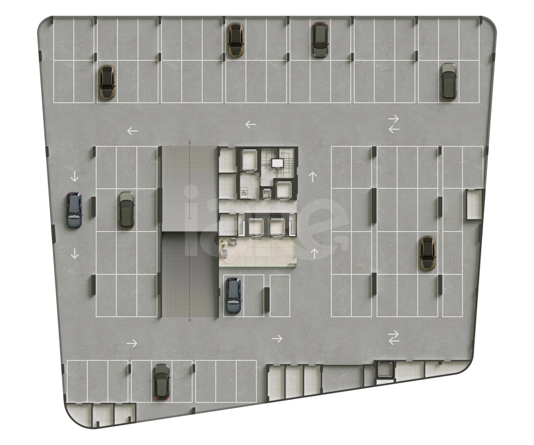 Planta — Pavimento garagem 02