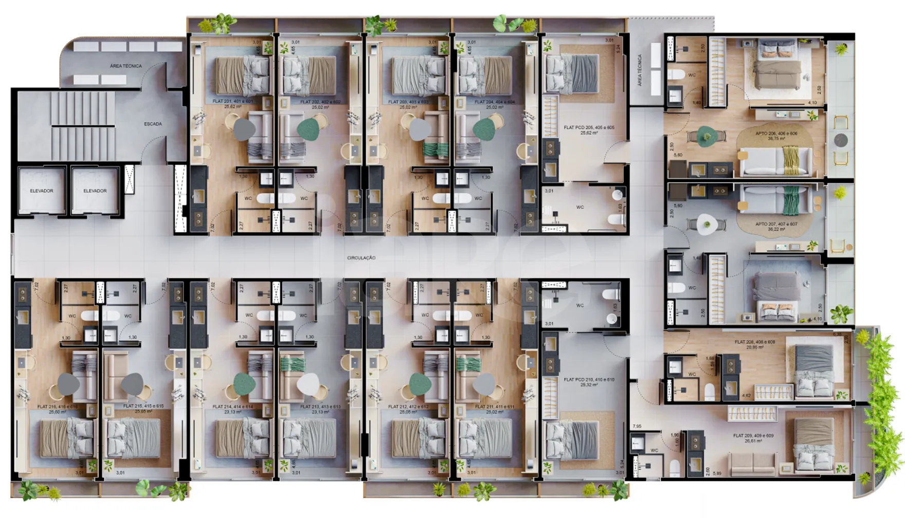 Planta — Pavimento 2