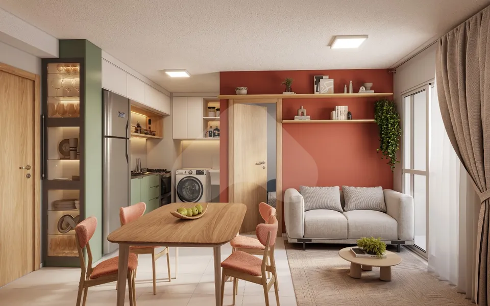 Recanto da Mata - Apartamento com 33,78 m², em Vila Sílvia — foto 2