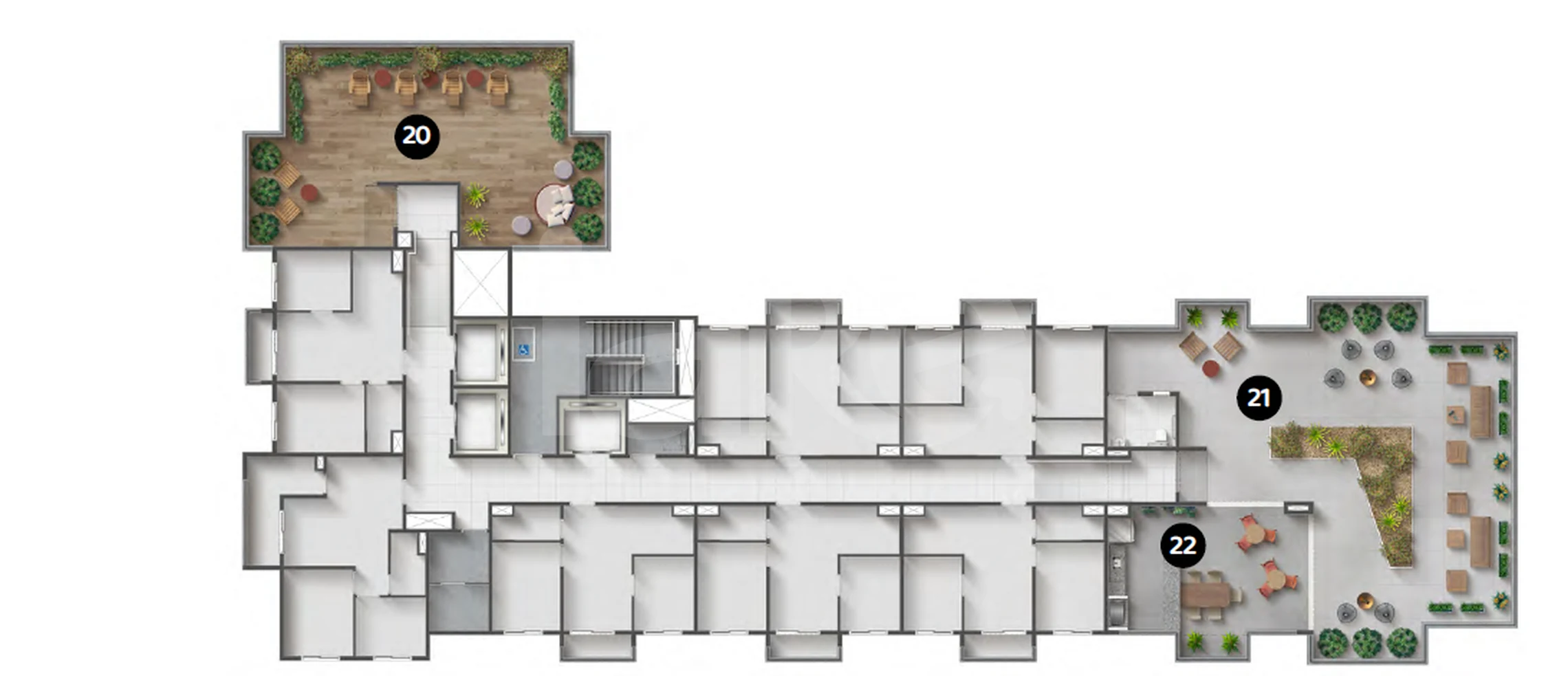 Planta — Pavimento rooftop