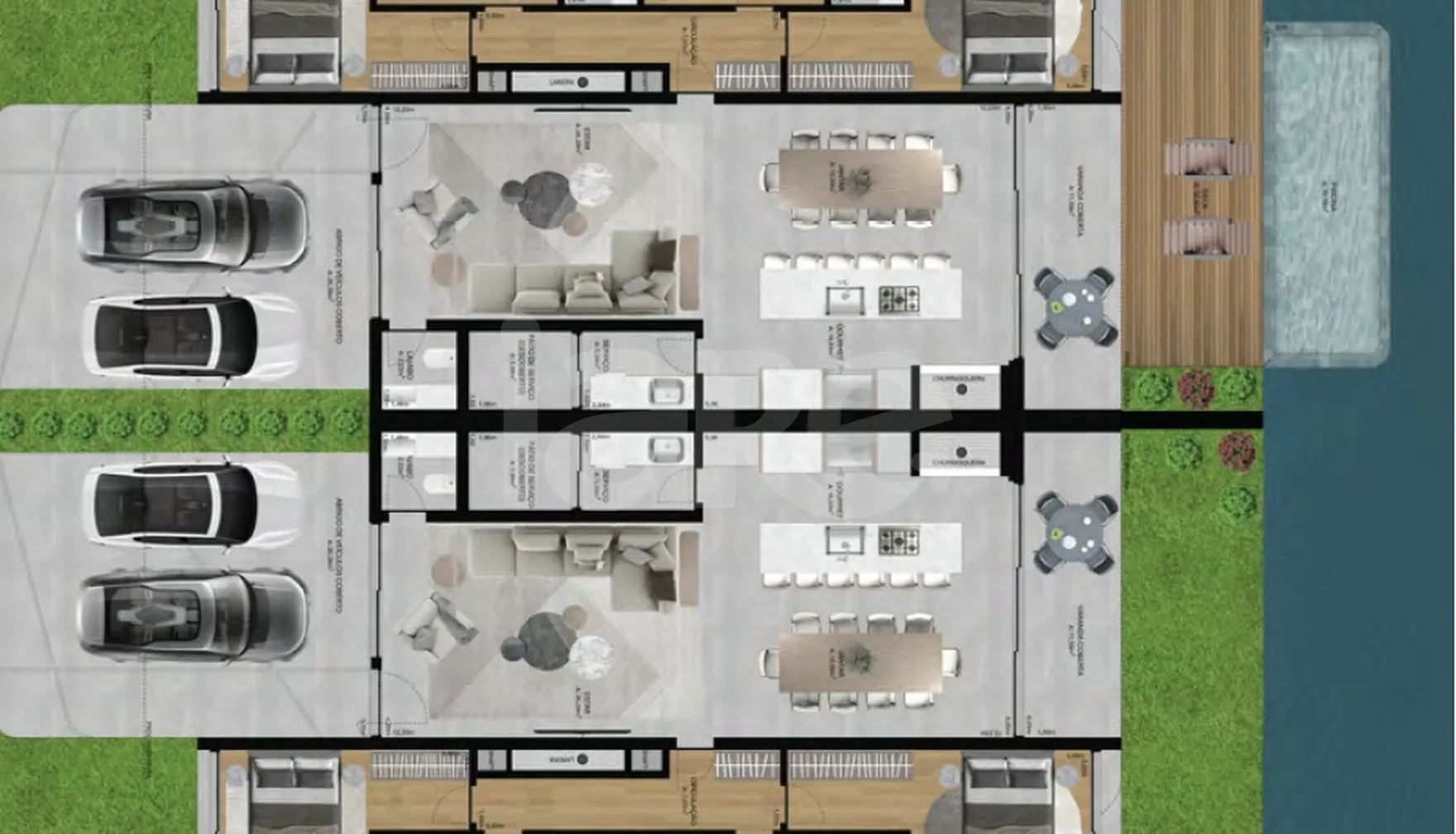 Planta — Casa em Condomínio 215,14 m²