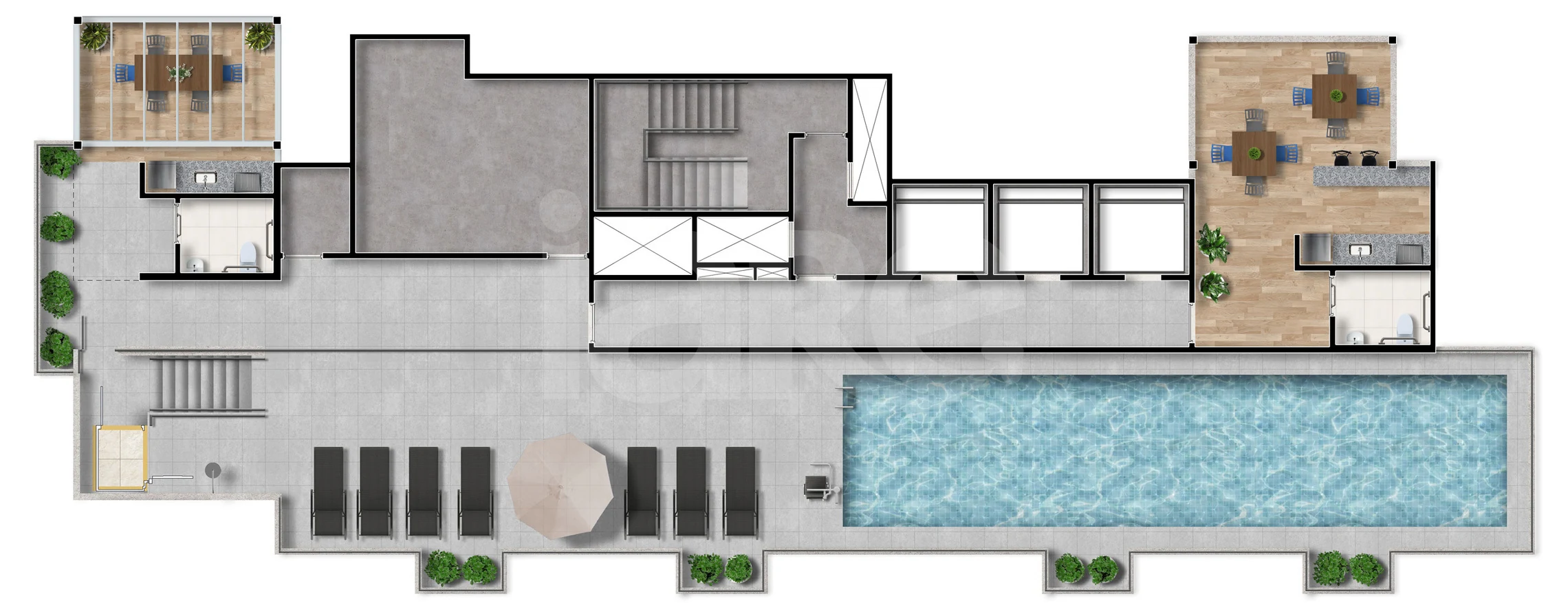 Planta — Pavimento rooftop