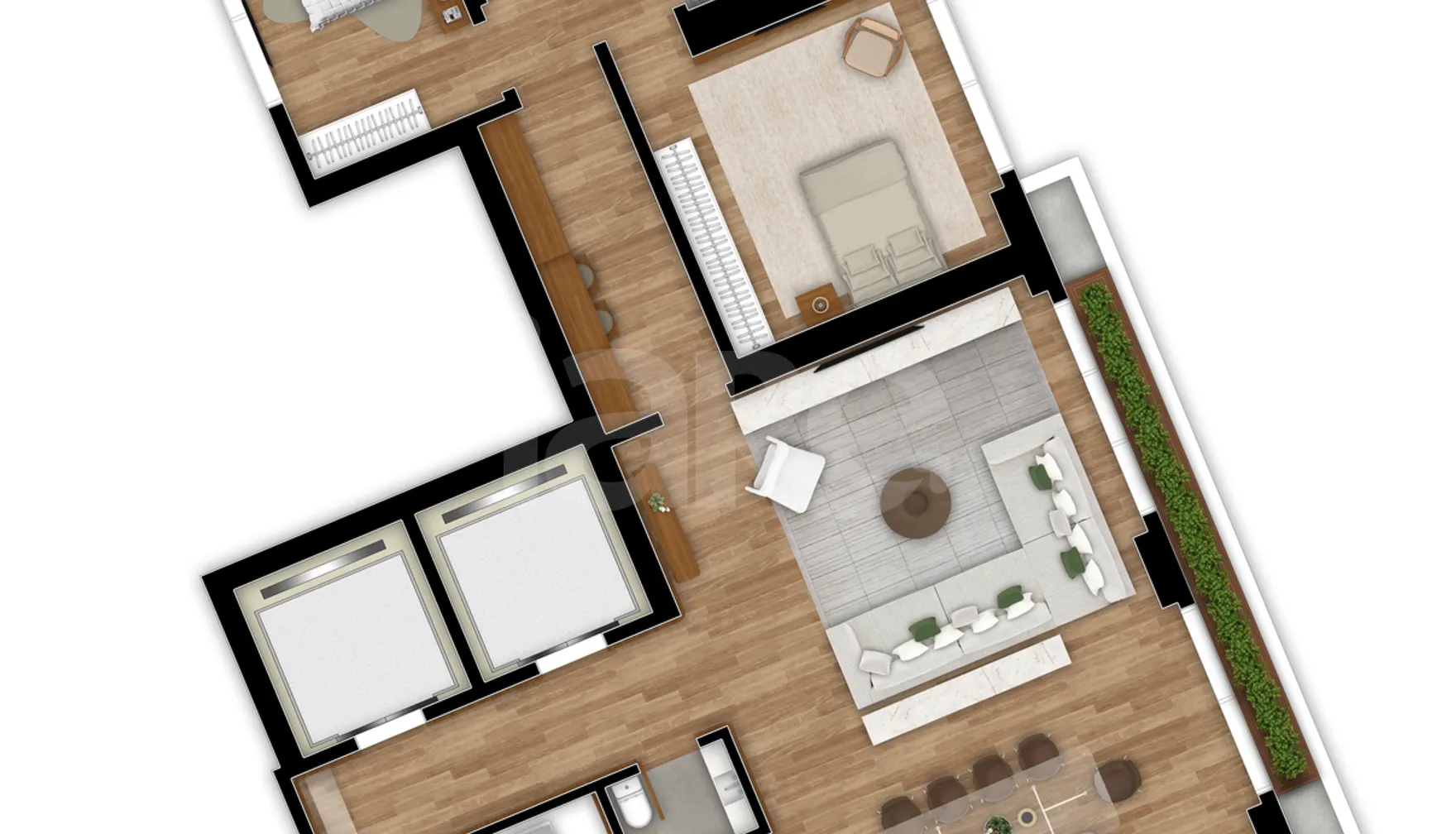 Planta — Apartamento 234,61 m²