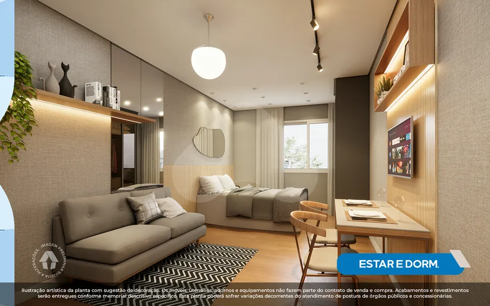 Metrocasa Clube Cangaíba - Studio com 24,57 m², em Vila Constança — foto 3