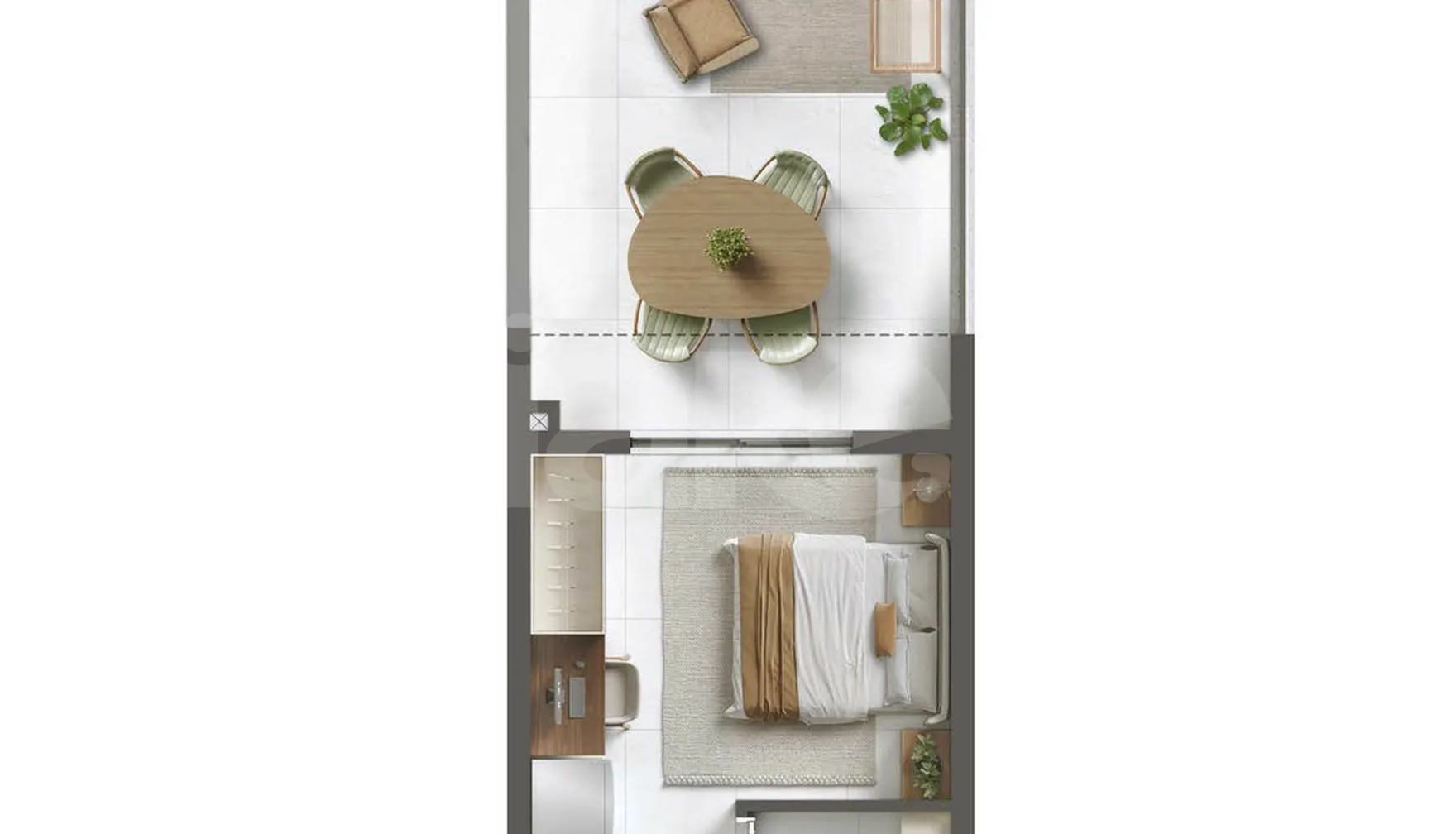 Planta — Garden 52,35 m²