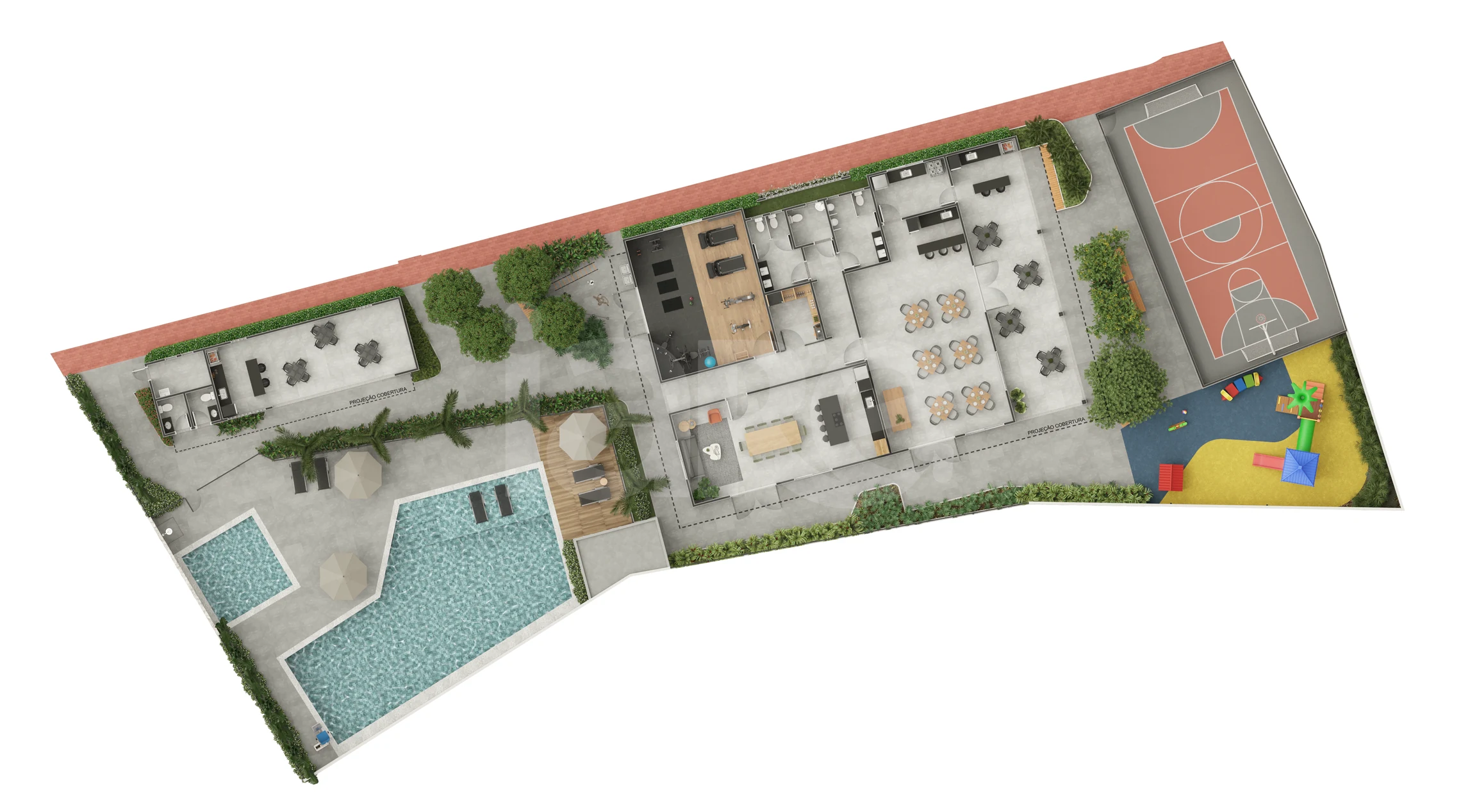 Planta — Pavimento lazer