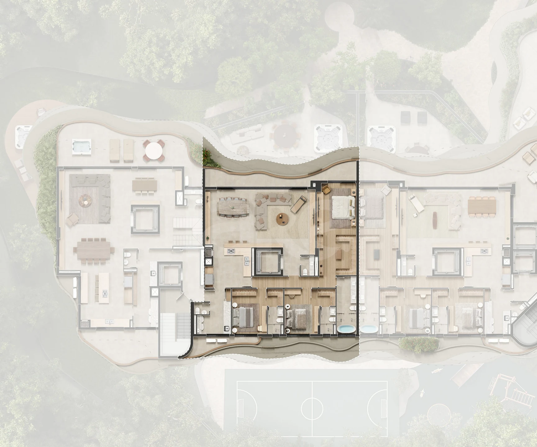 Planta — Cobertura Horizontal 208,78 m²