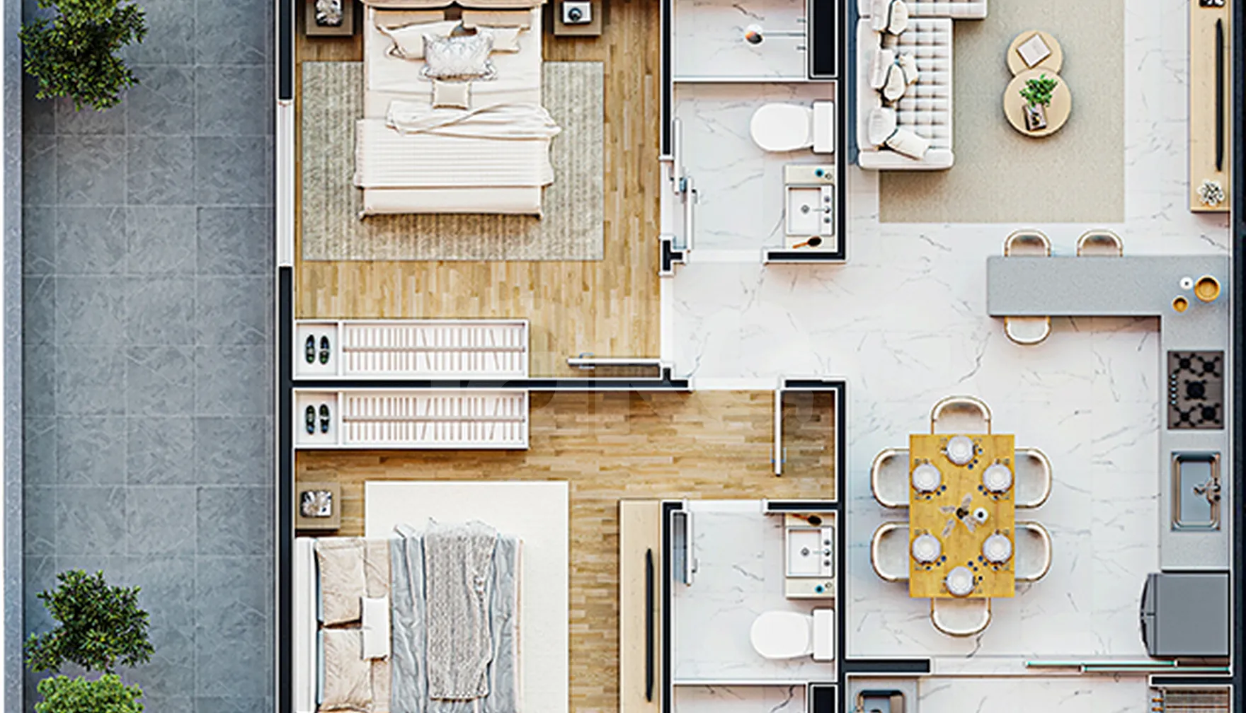 Planta — Garden 87,93 m²