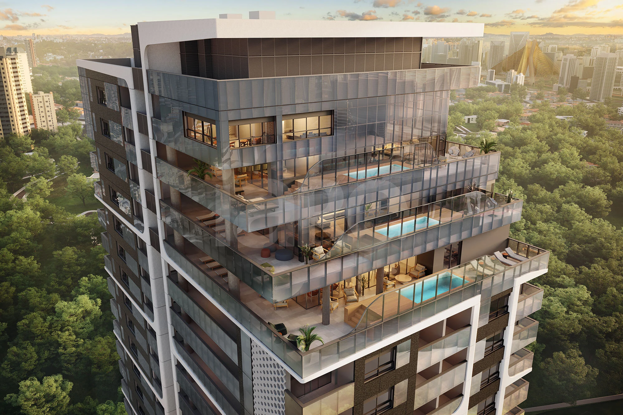 Parque Global - Torre Imperial - Apartamento com 240 m², em Real Parque — foto 7