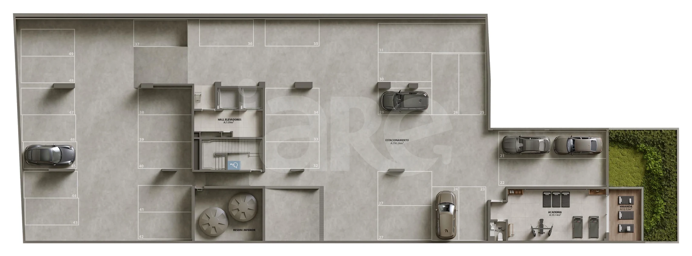 Planta — Pavimento subsolo