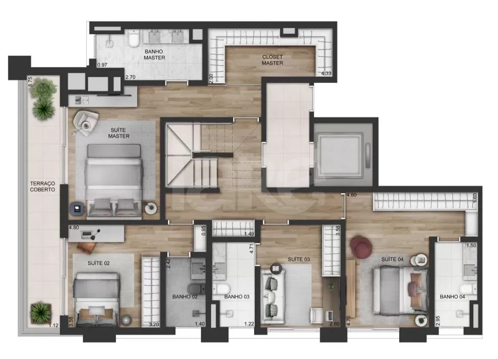 Planta — Garden 366,28 m²