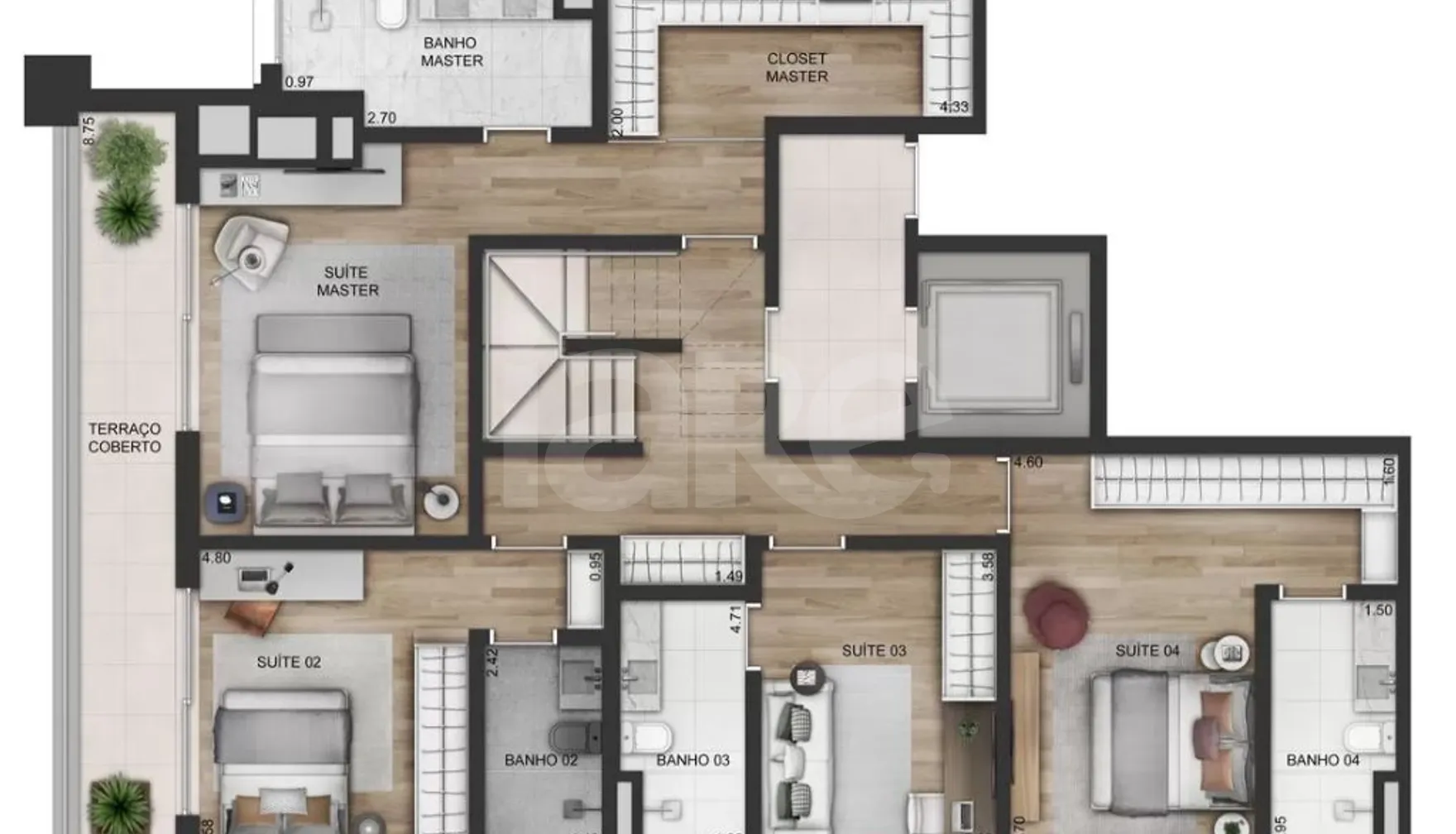 Planta — Garden 366,28 m²