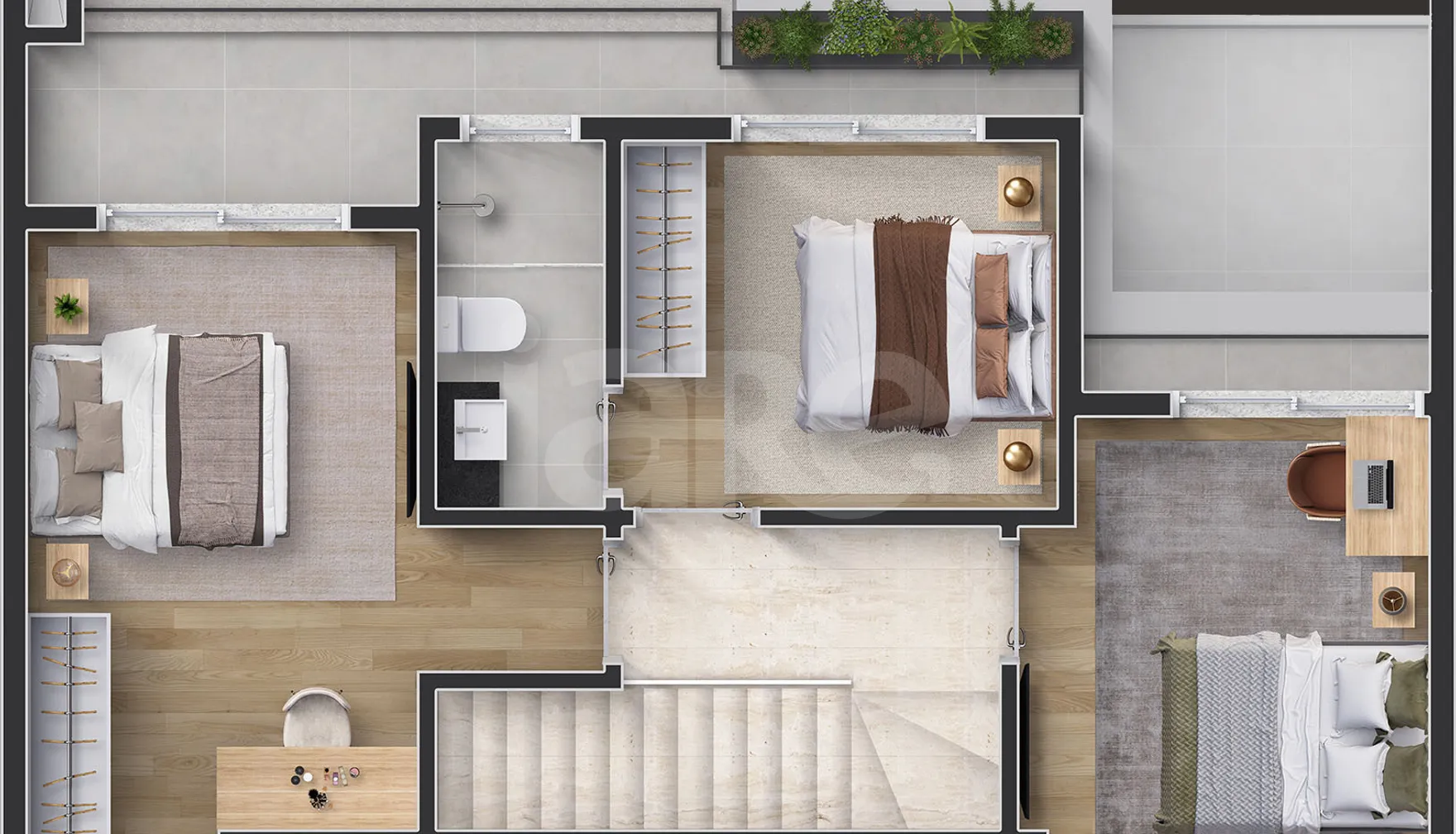 Planta — Cobertura Duplex 114,55 m²