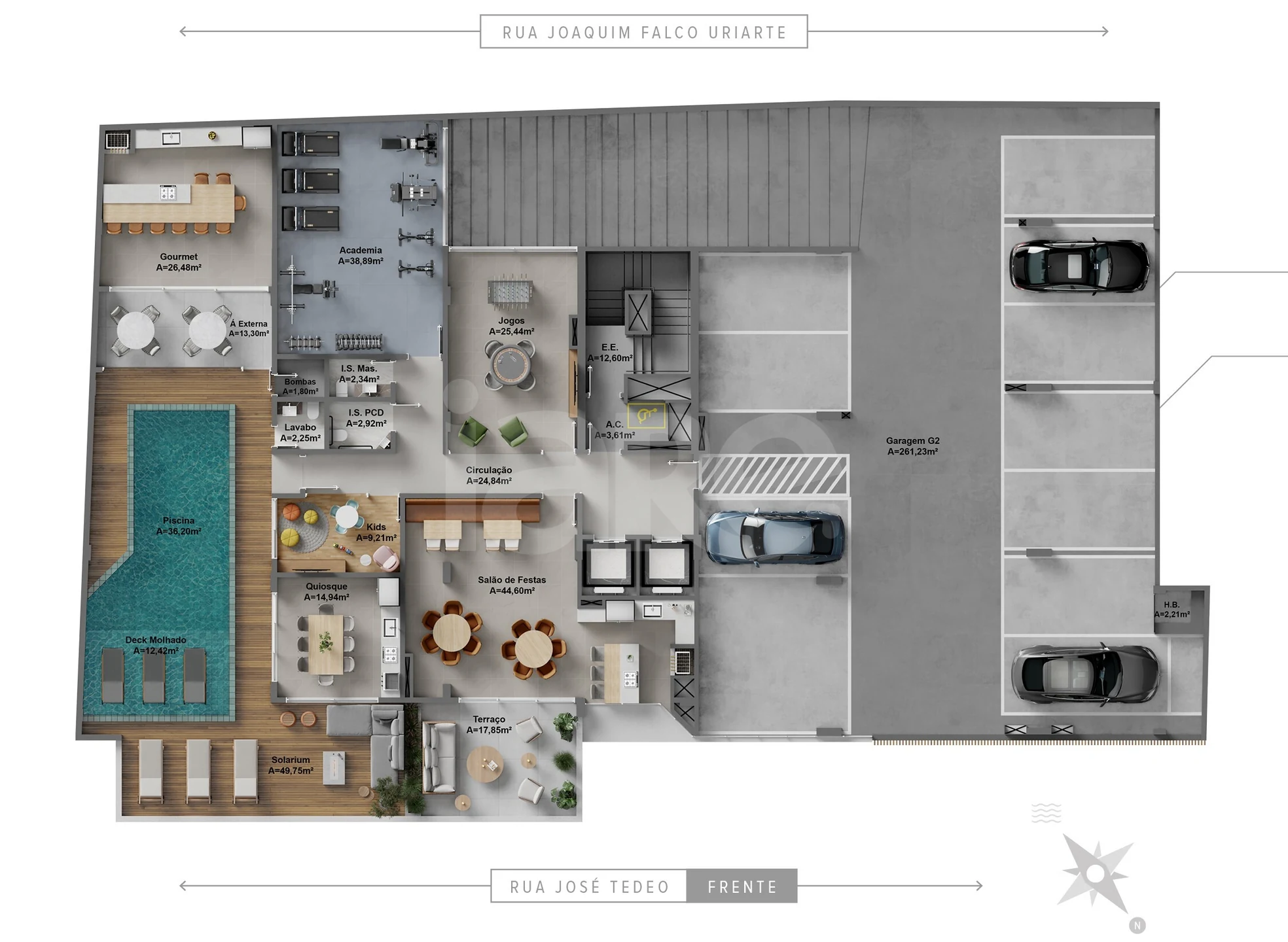 Planta — Pavimento lazer