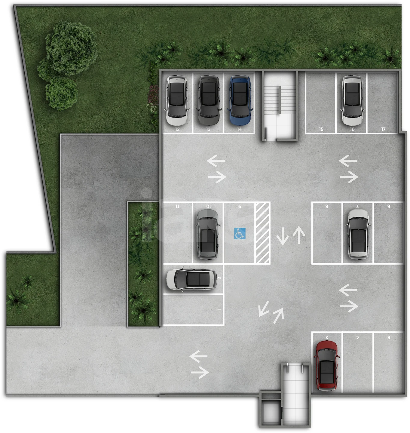 Planta — Pavimento subsolo 1