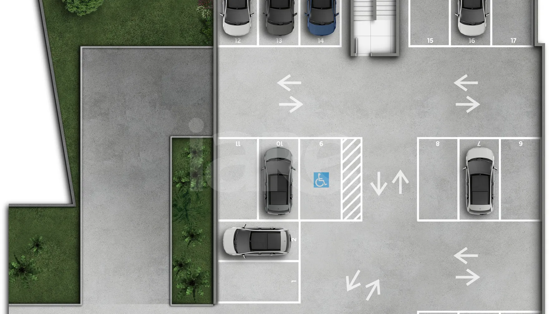Planta — Pavimento subsolo 1