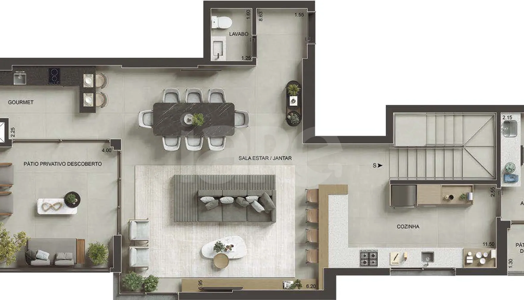 Planta — Garden 237,58 m²