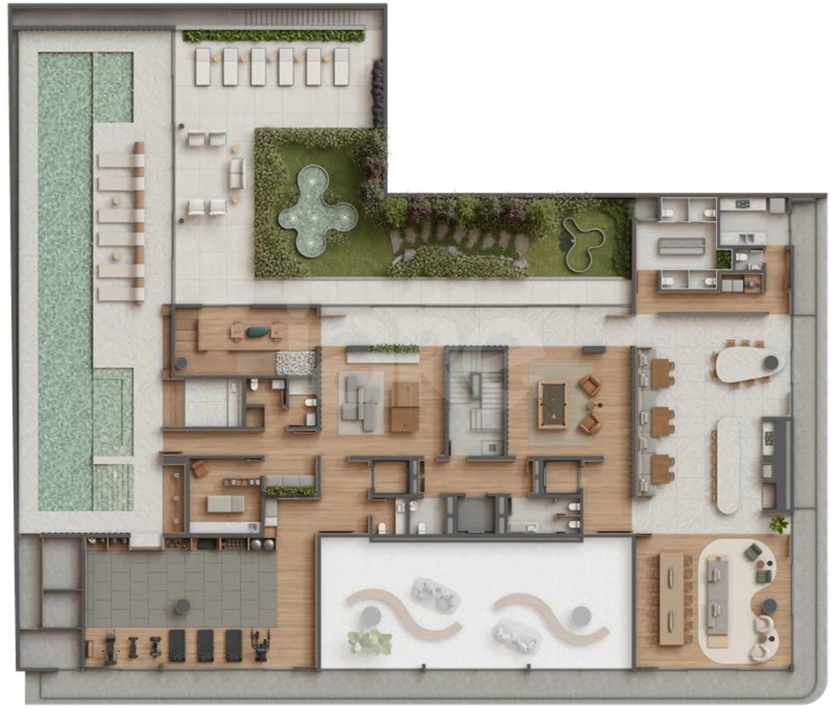 Planta — Pavimento lazer