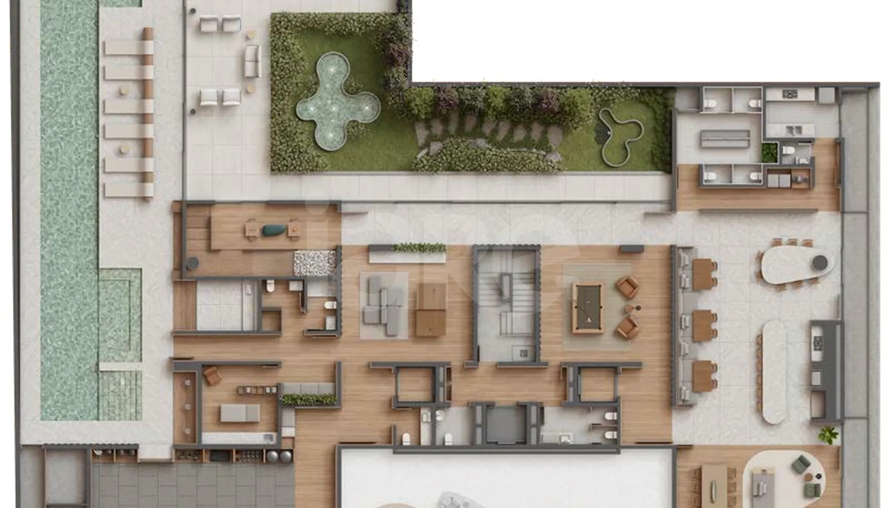 Planta — Pavimento lazer