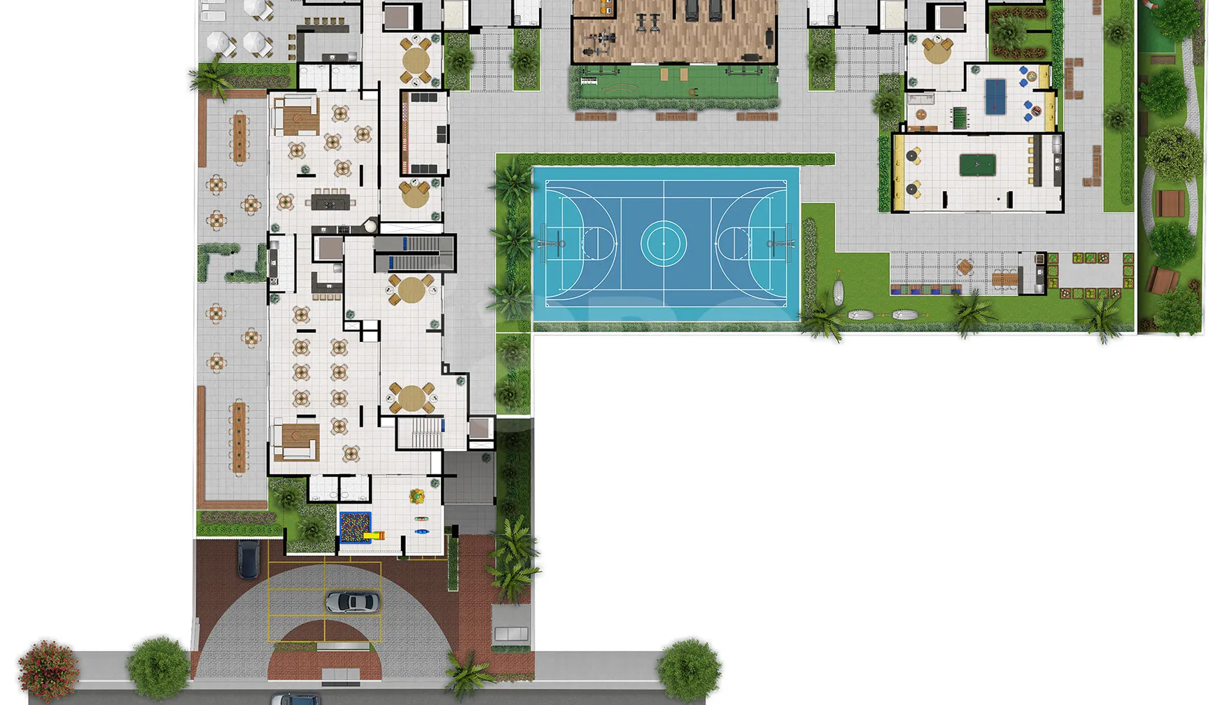 Planta — Pavimento lazer