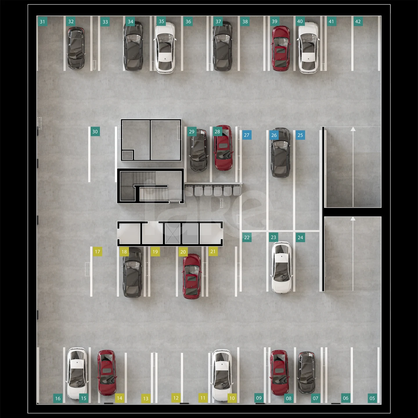 Planta — Pavimento subsolo 01