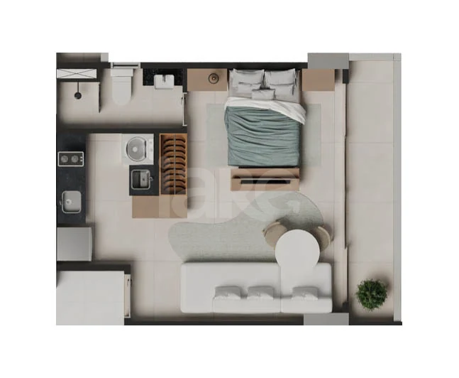 Planta — Studio • colunas 00/01