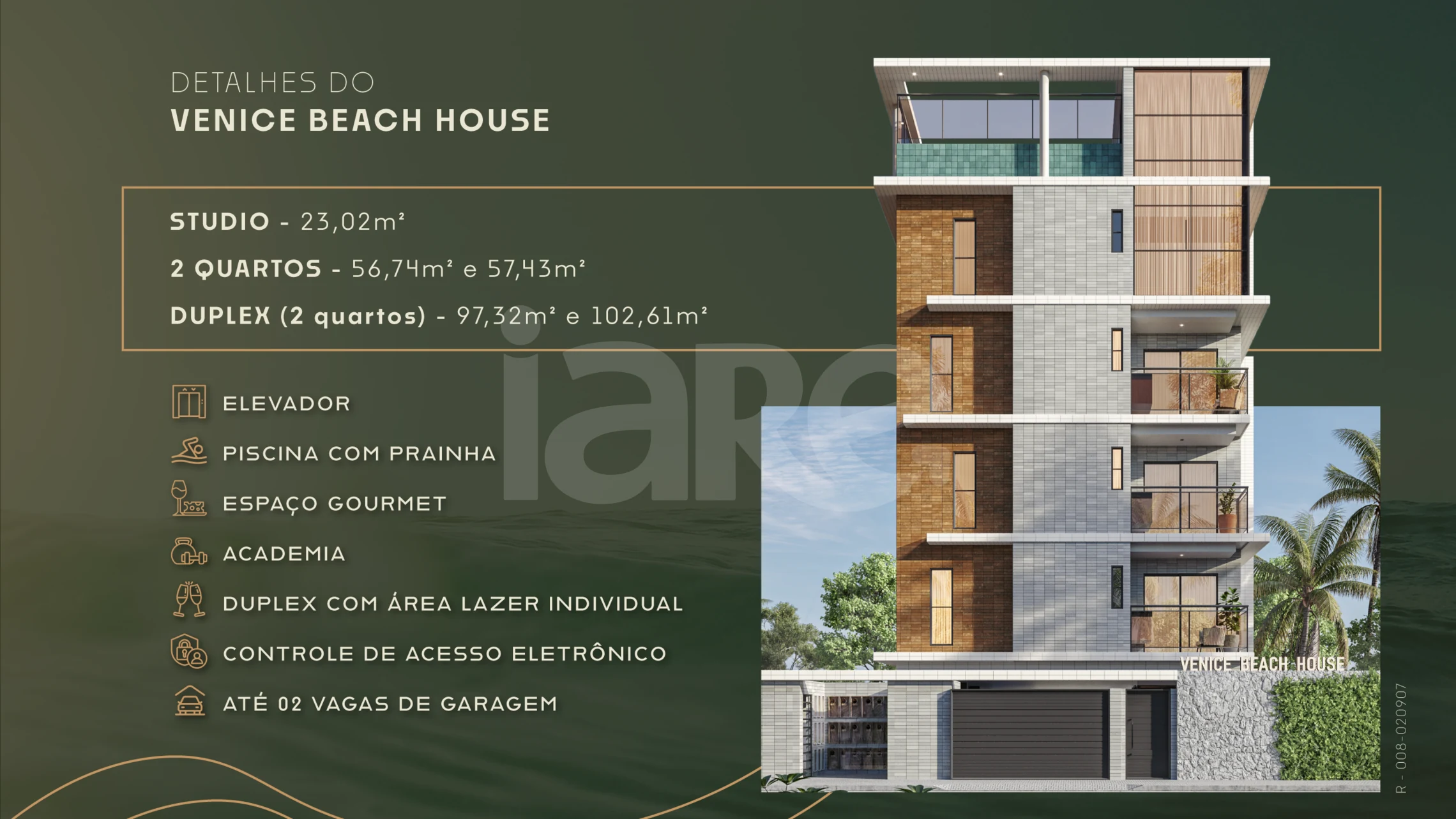 Venice Beach House - Studio com 23,02 m², em Intermares — foto 5