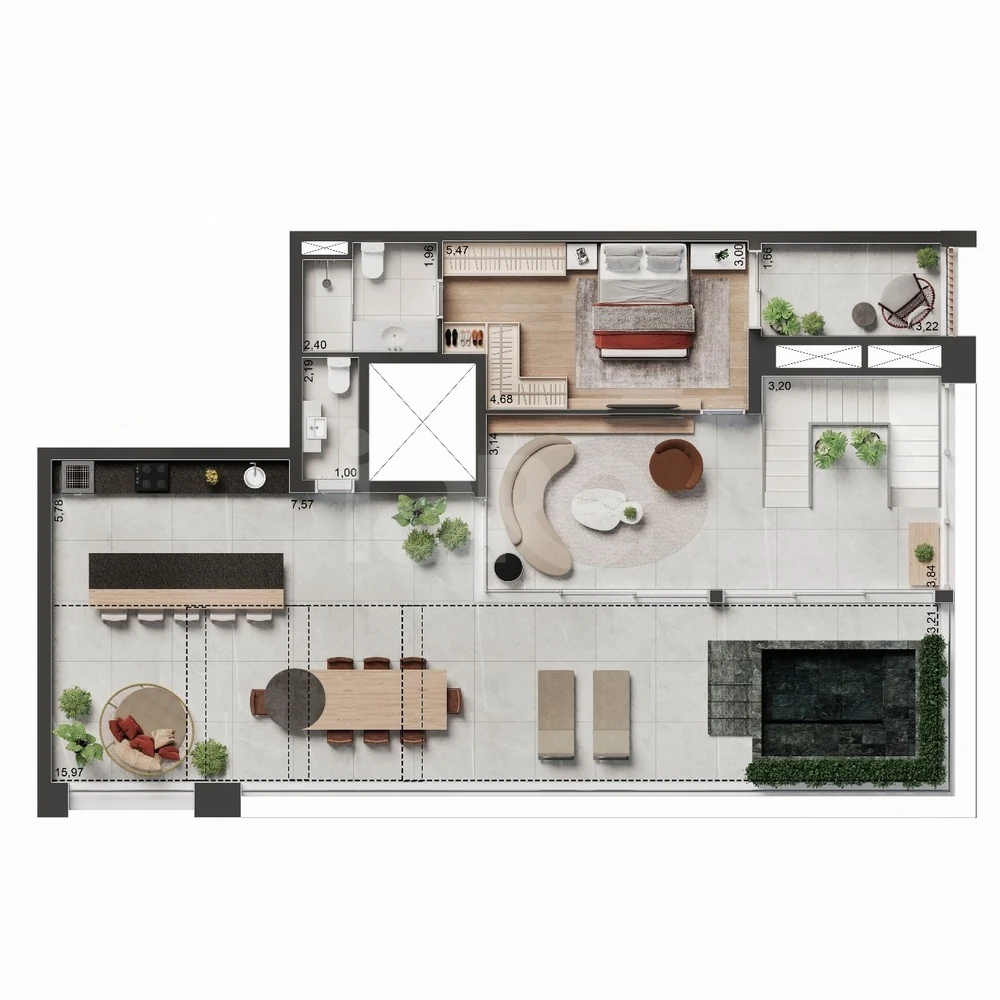 Planta — Garden 248,3 m²