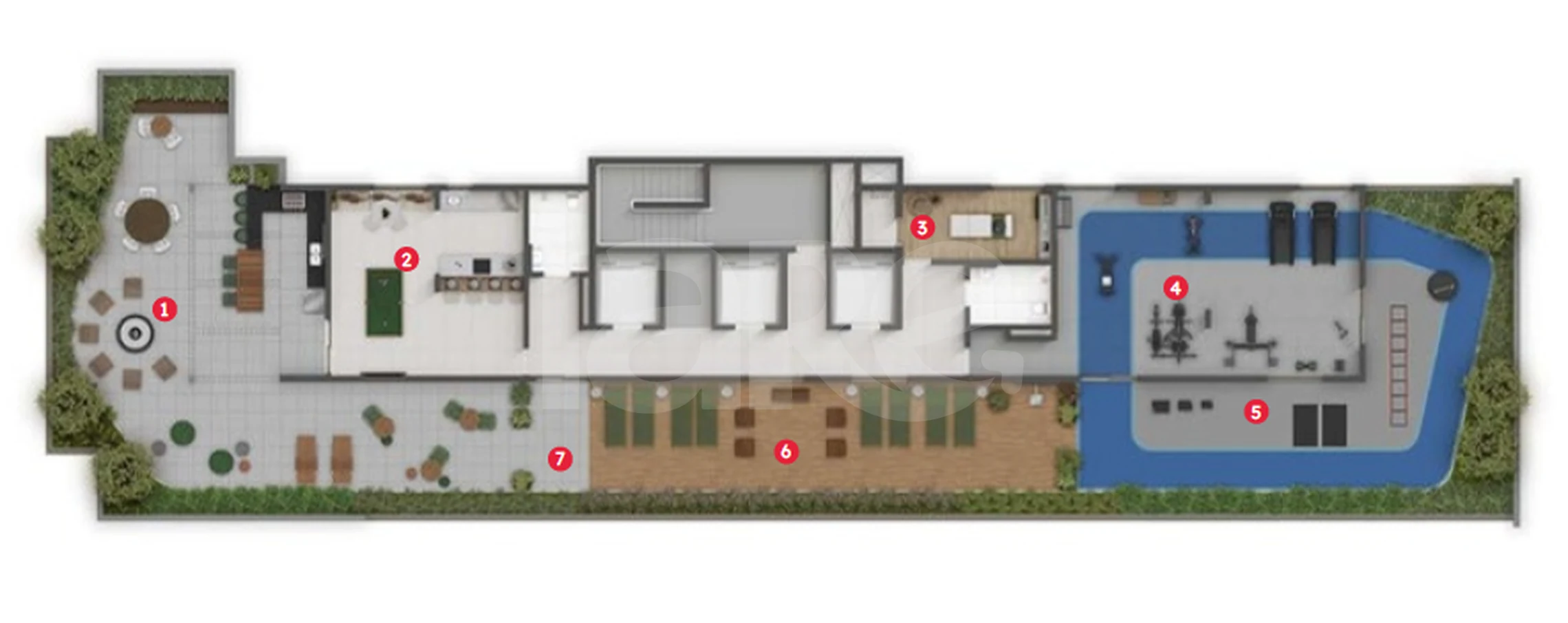 Planta — Pavimento rooftop