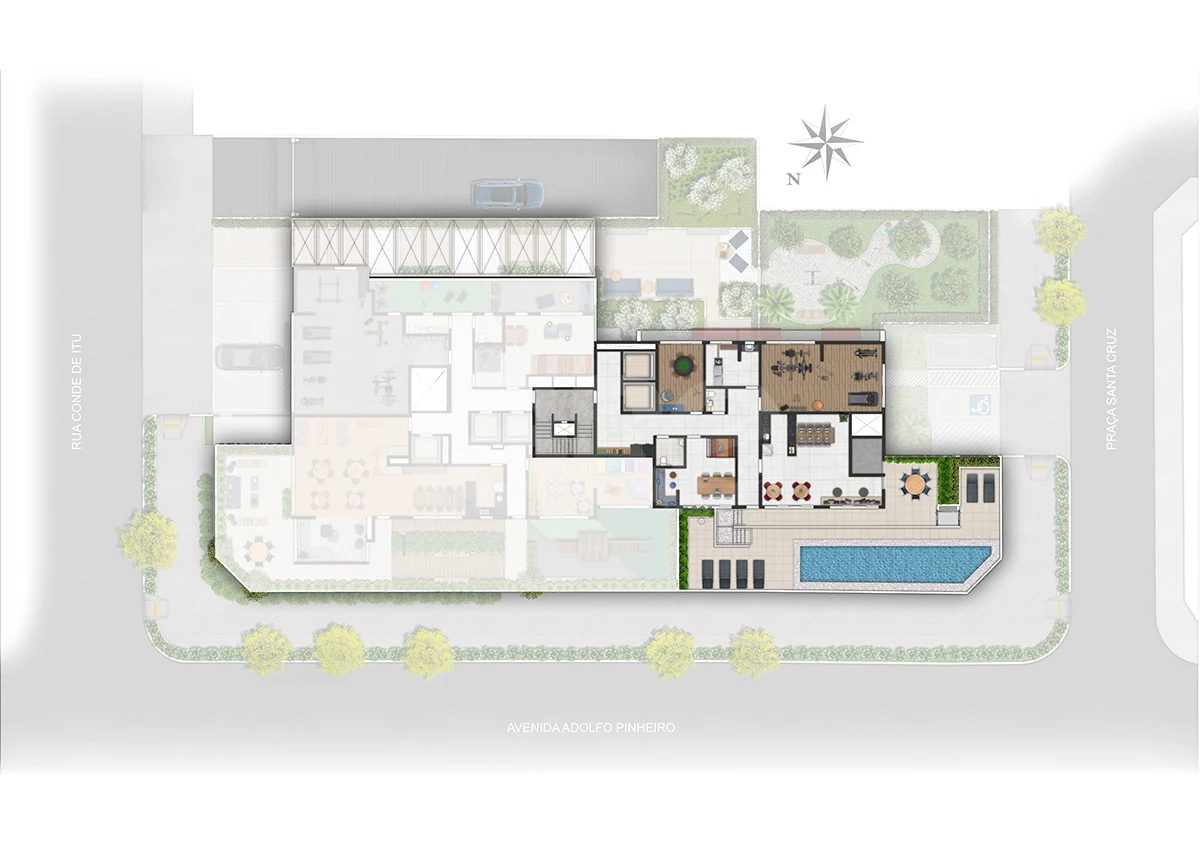 Planta — Pavimento lazer