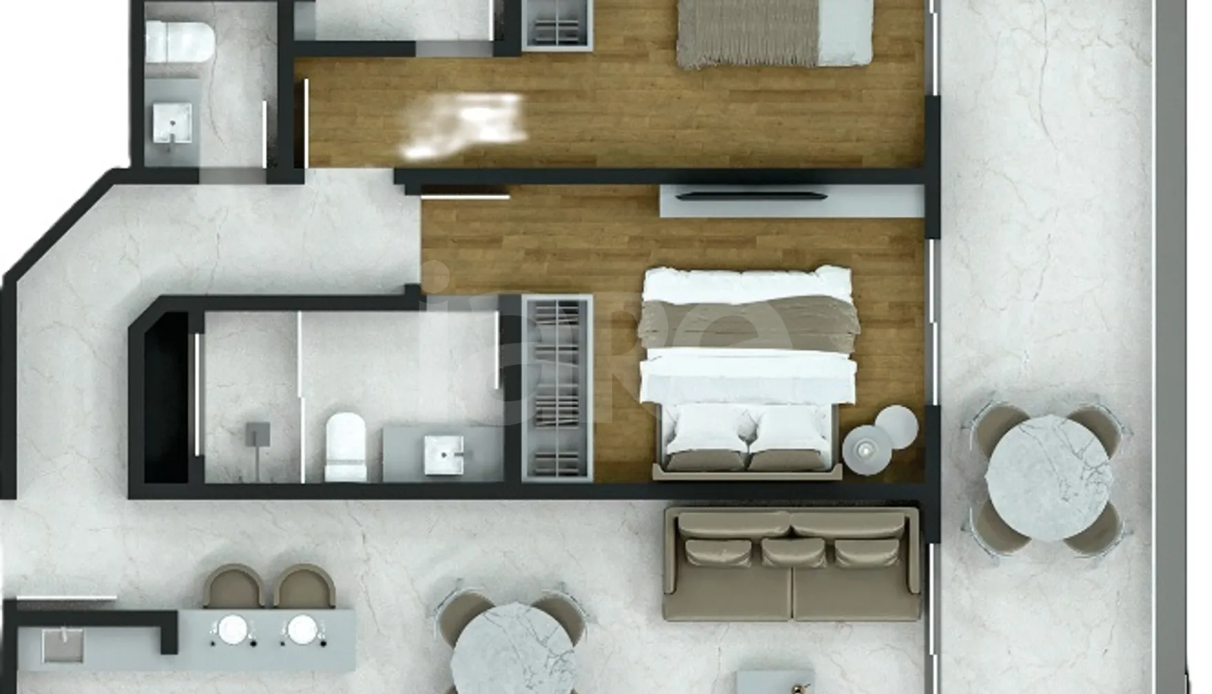 Planta — Apartamento 90,27 m²