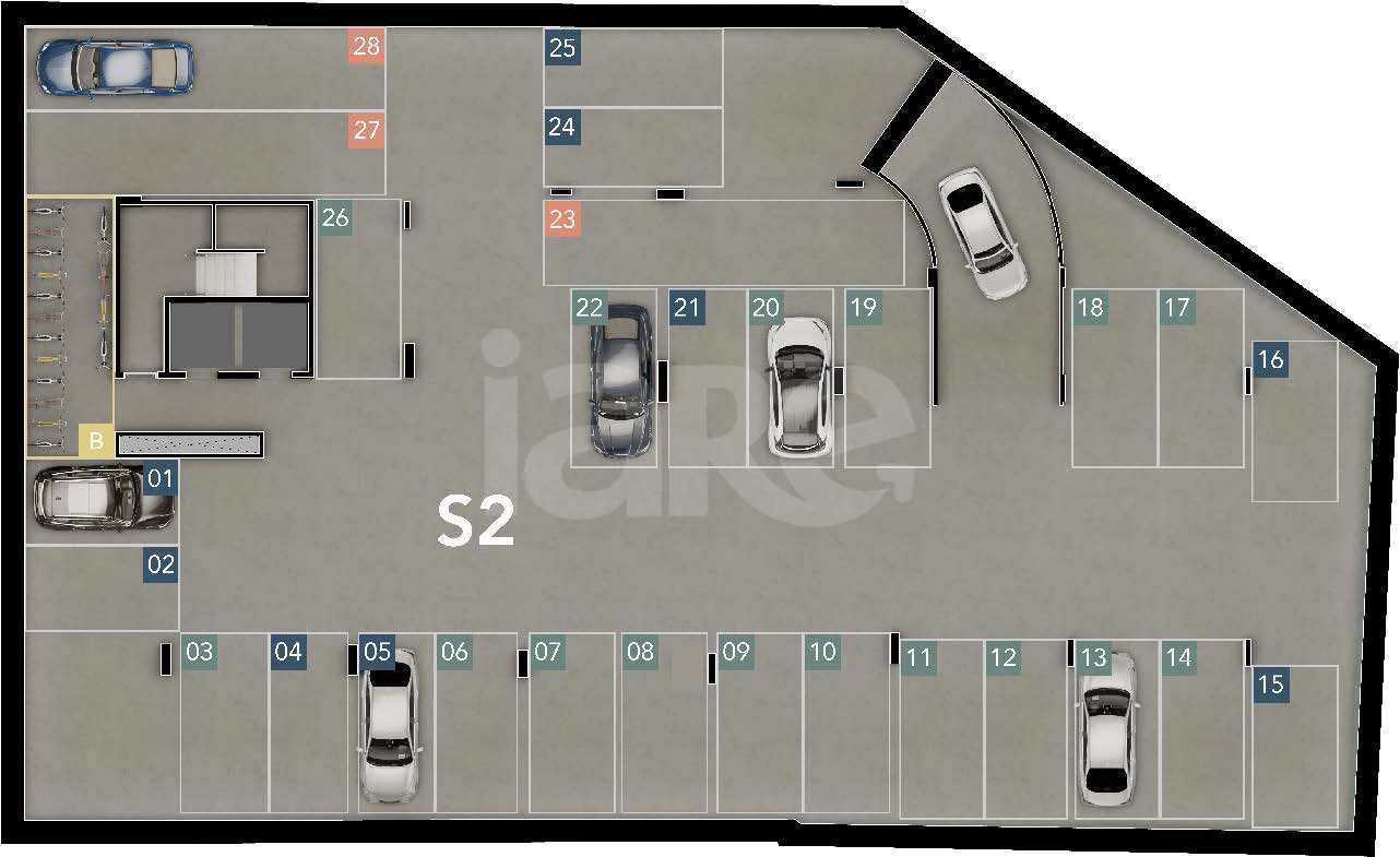 Planta — Pavimento subsolo 2