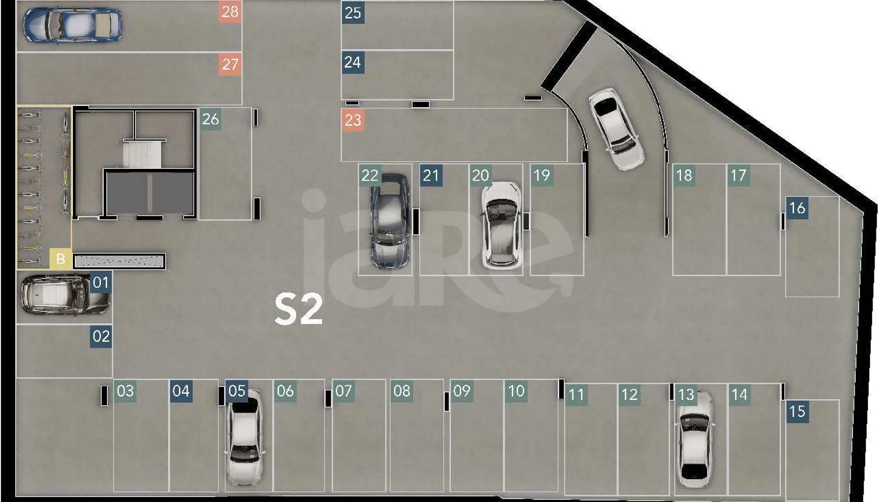 Planta — Pavimento subsolo 2