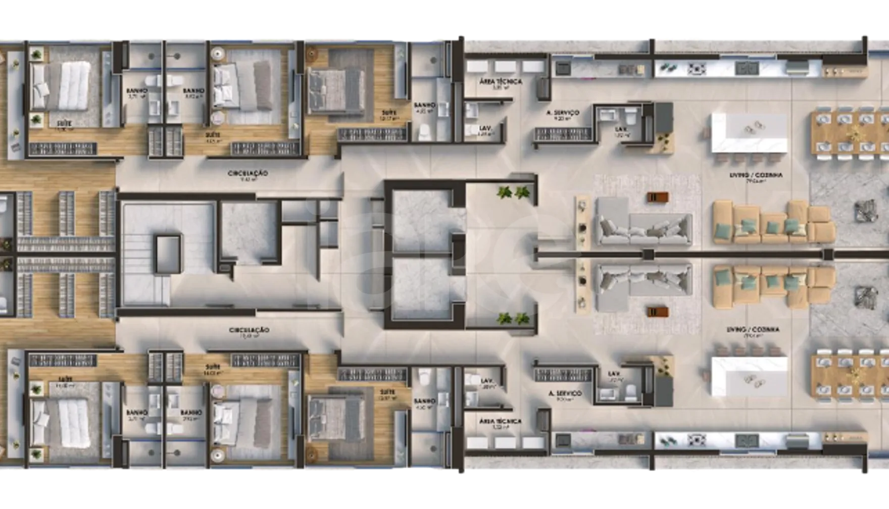Planta — Pavimento 33