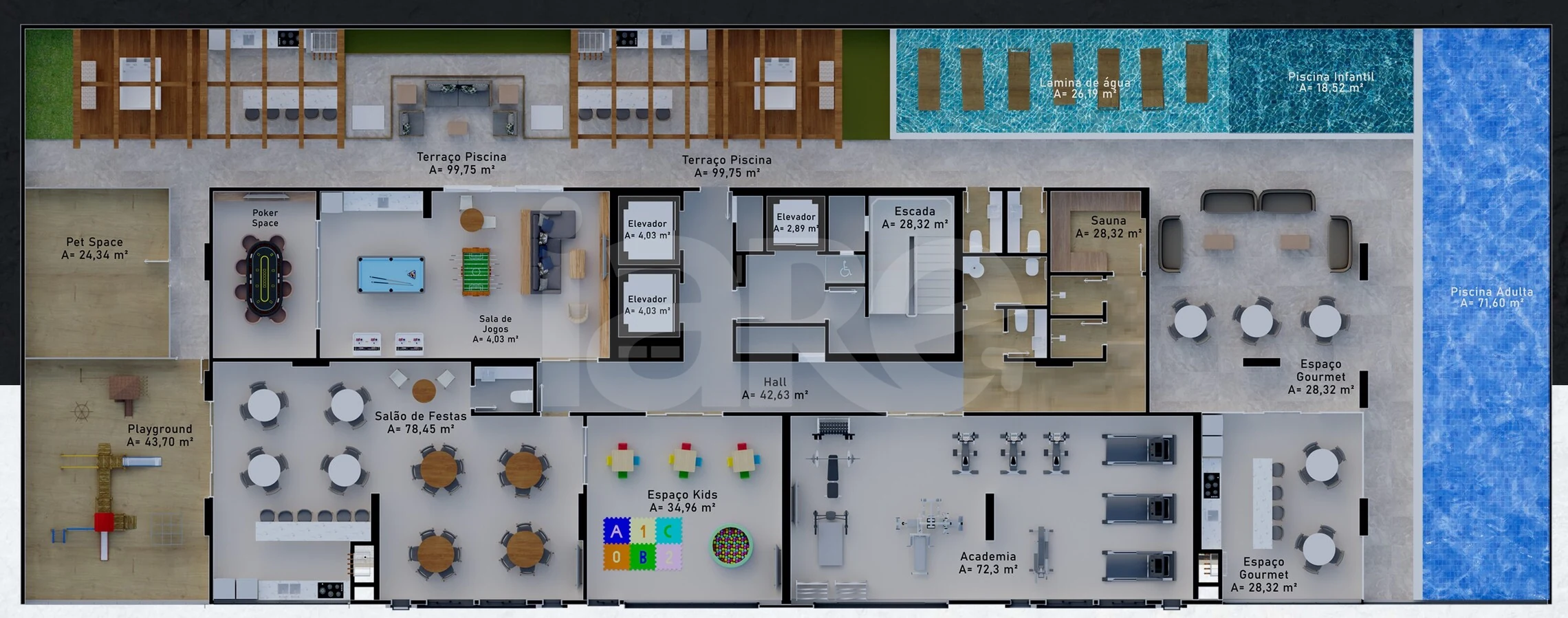 Planta — Pavimento lazer 2