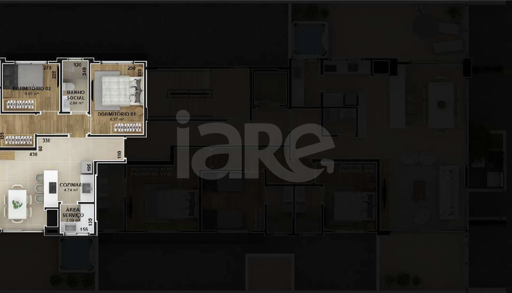 Planta — Apartamento 71,14 m²