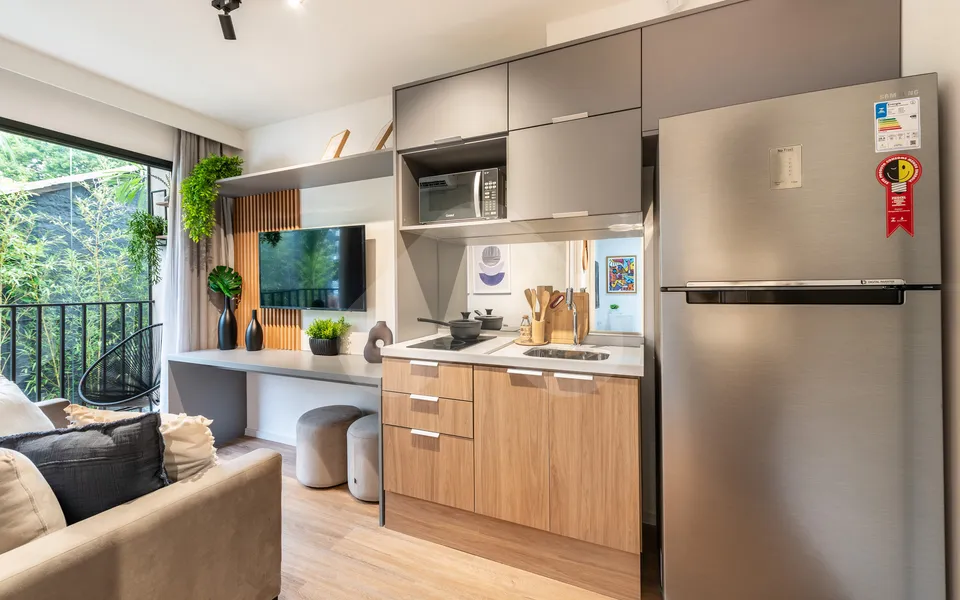 Bracon Faria Lima - Apartamento com 24,37 m², em Pinheiros — foto 3