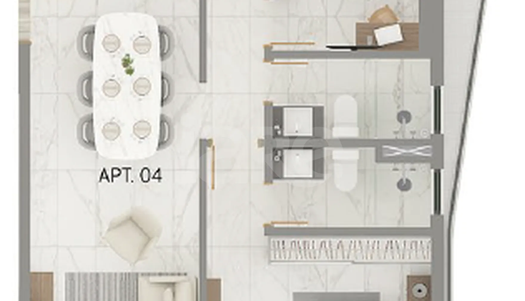Planta — Apartamento 109 m²