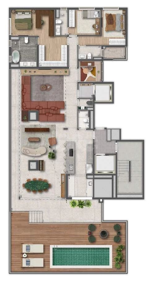 Planta — Cobertura Horizontal 296,37 m²