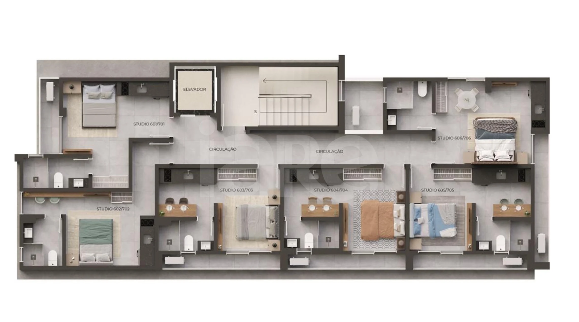 Planta — Pavimento 06 e 07