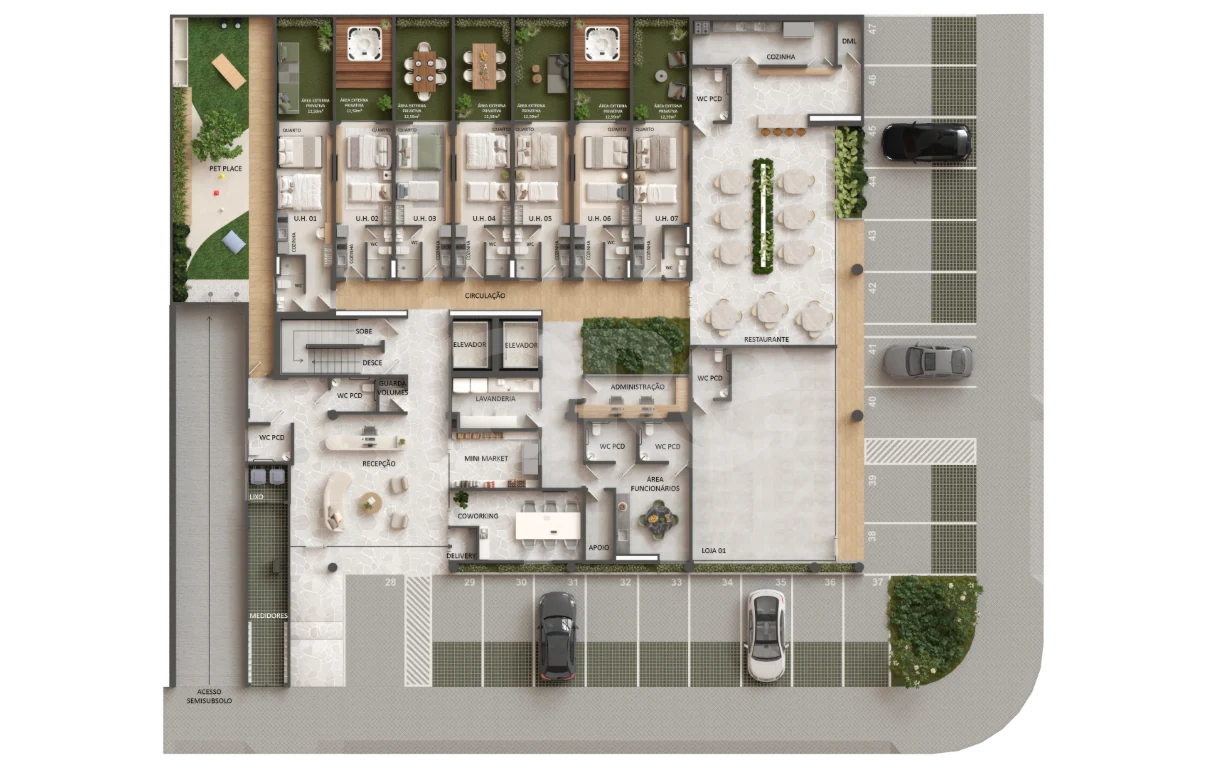 Planta — Pavimento térreo