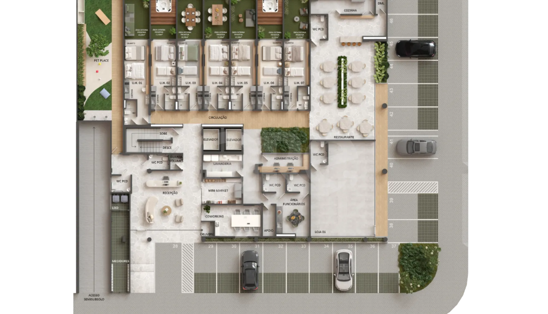 Planta — Pavimento térreo